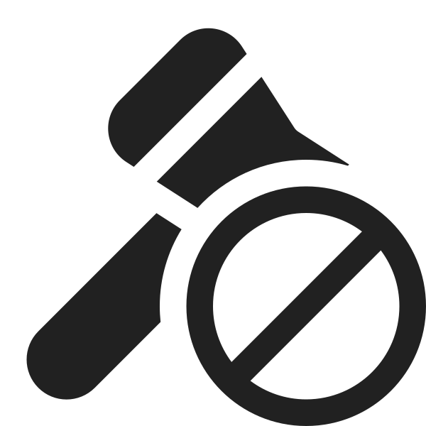 Ic Fluent Gavel Prohibited 16 Filled