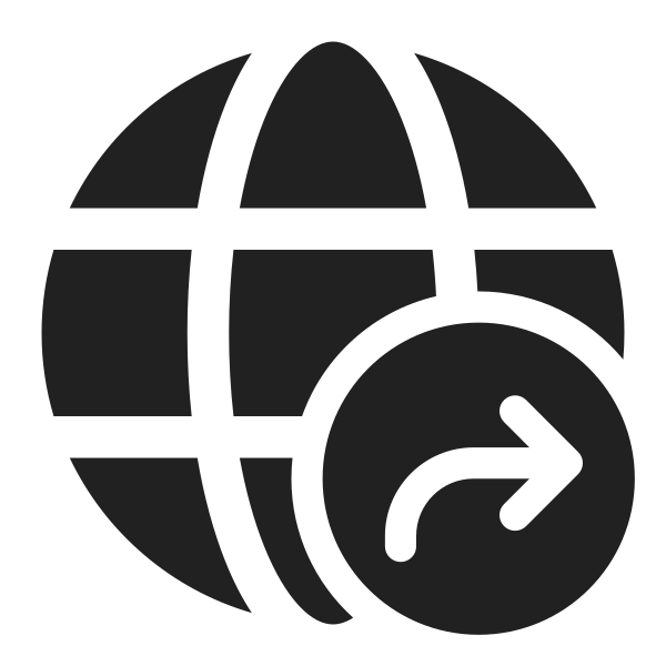 Ic Fluent Globe Arrow Forward 32 Filled