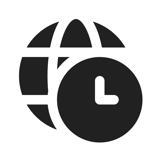Ic Fluent Globe Clock 16 Filled
