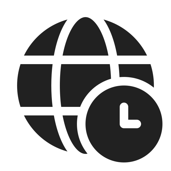 Ic Fluent Globe Clock 20 Filled