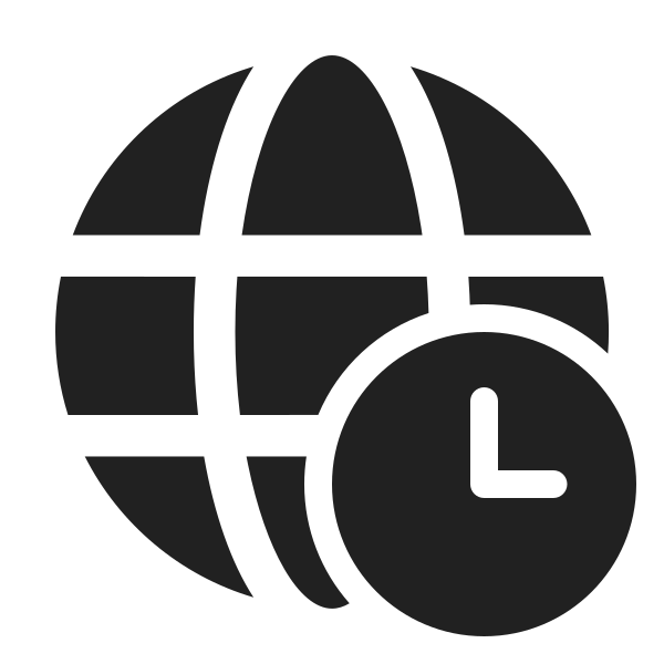 Ic Fluent Globe Clock 24 Filled