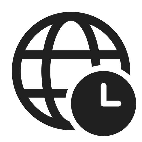 Ic Fluent Globe Clock 24 Regular