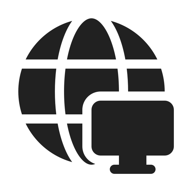 Ic Fluent Globe Desktop 20 Filled