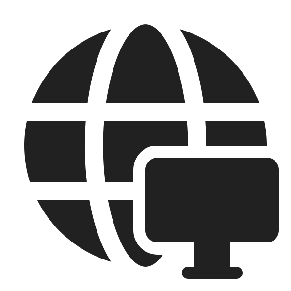 Ic Fluent Globe Desktop 24 Filled
