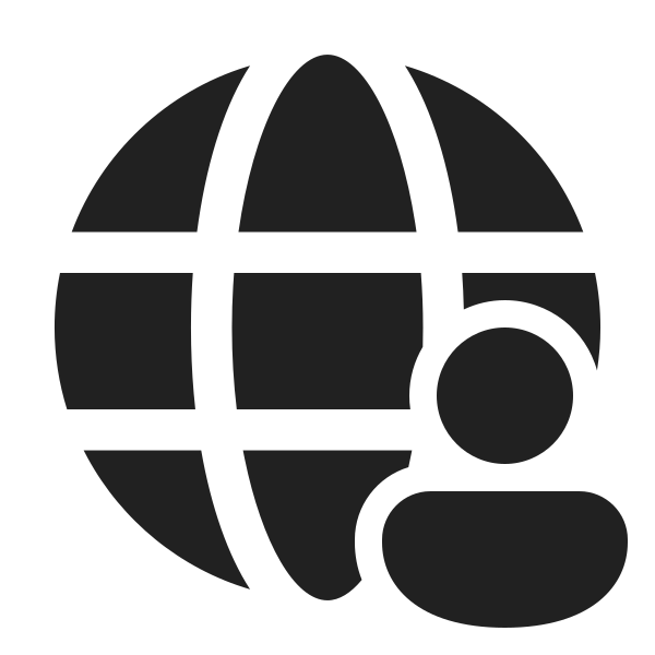 Ic Fluent Globe Person 24 Filled