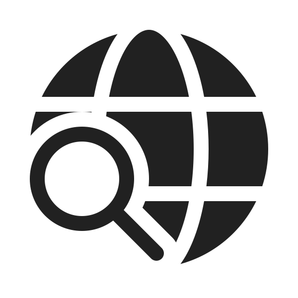 Ic Fluent Globe Search 20 Filled