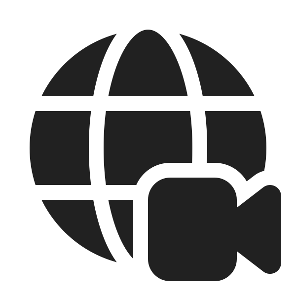 Ic Fluent Globe Video 20 Filled