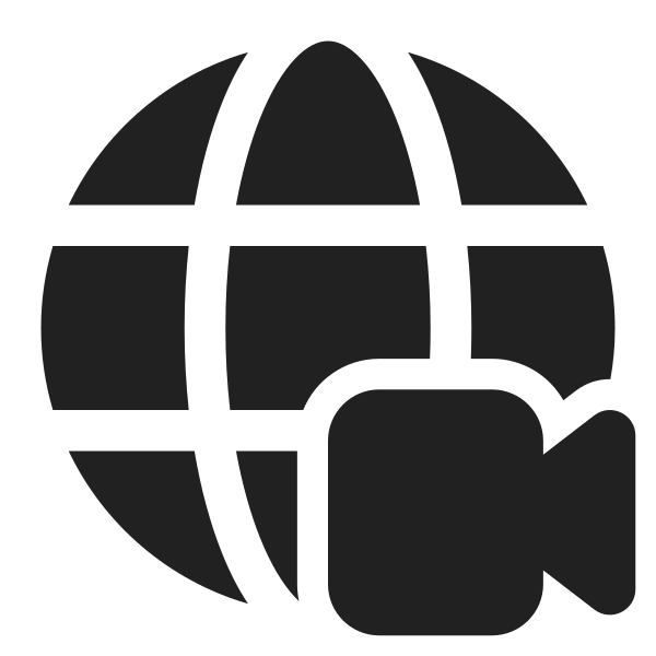 Ic Fluent Globe Video 32 Filled