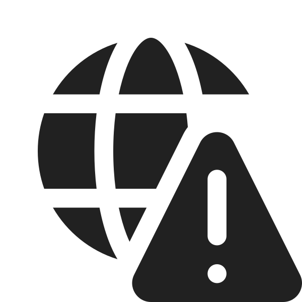 Ic Fluent Globe Warning 16 Filled