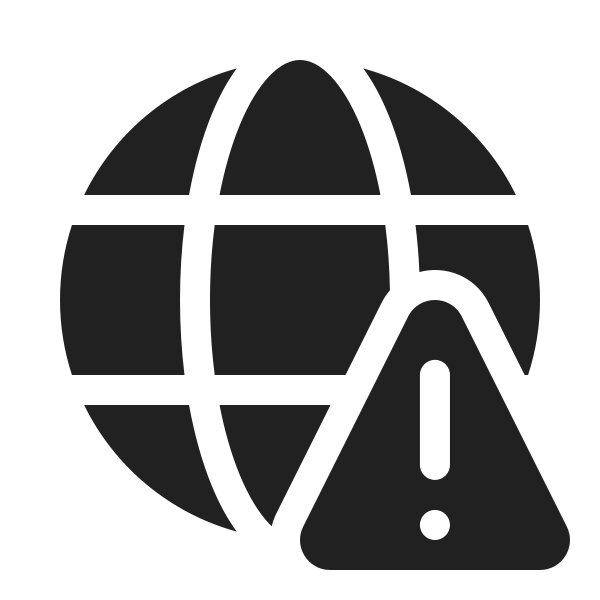 Ic Fluent Globe Warning 20 Filled