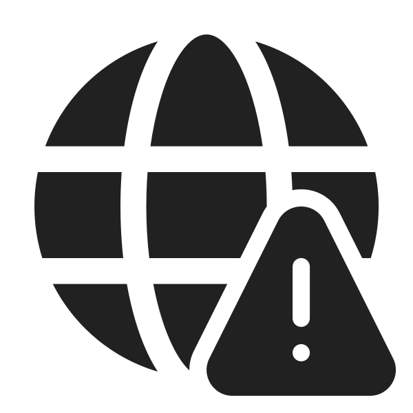 Ic Fluent Globe Warning 24 Filled