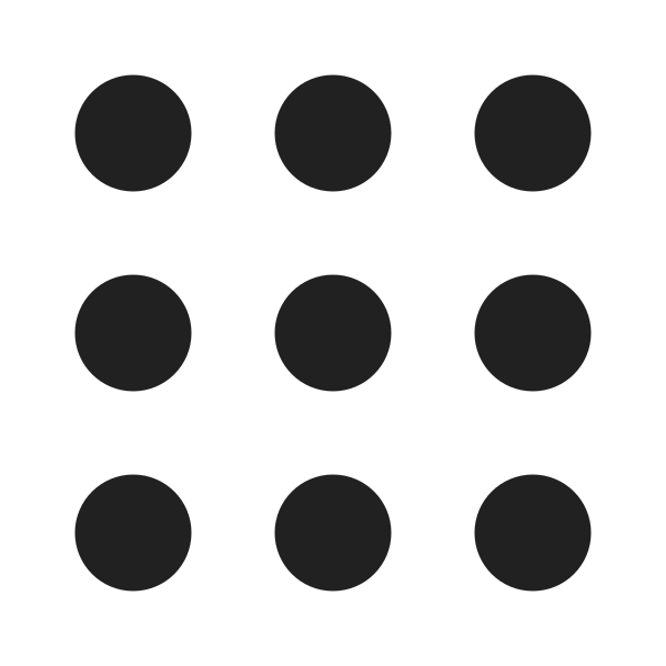 Ic Fluent Grid Dots 20 Filled