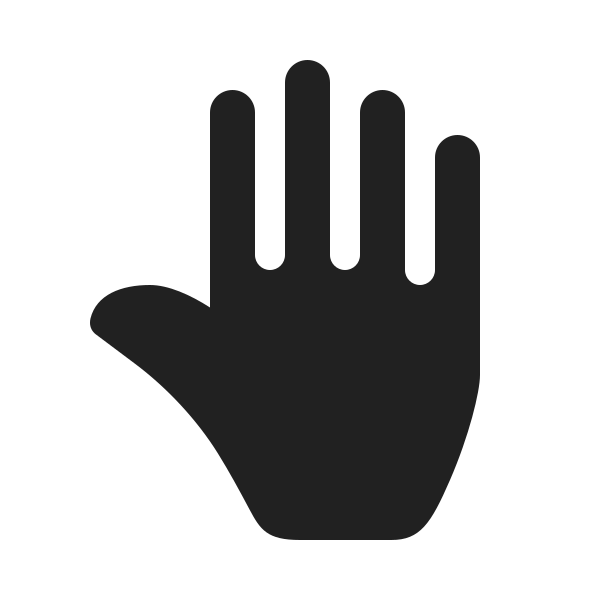 Ic Fluent Hand Left 20 Filled
