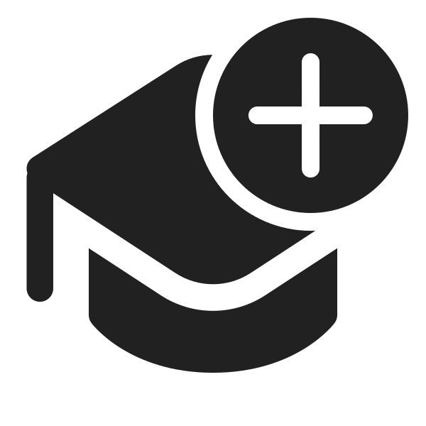 Ic Fluent Hat Graduation Add 24 Filled