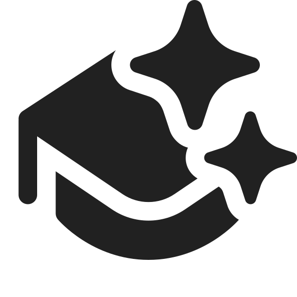 Ic Fluent Hat Graduation Sparkle 16 Filled