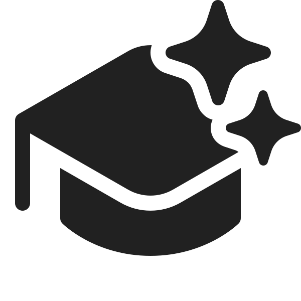 Ic Fluent Hat Graduation Sparkle 20 Filled