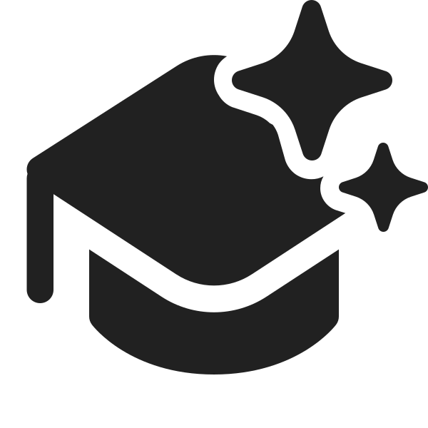 Ic Fluent Hat Graduation Sparkle 24 Filled