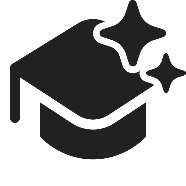 Ic Fluent Hat Graduation Sparkle 28 Filled