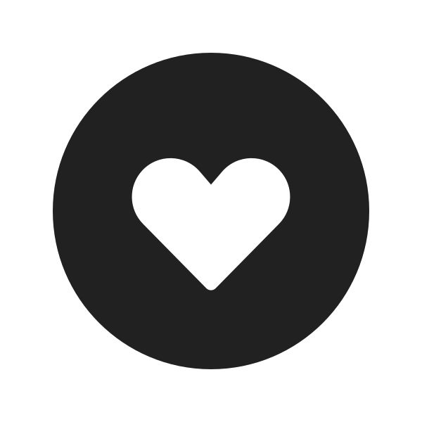Ic Fluent Heart Circle 16 Filled
