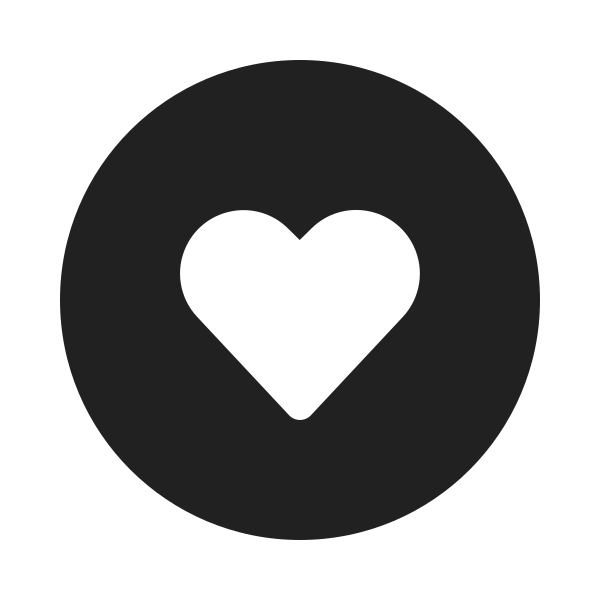 Ic Fluent Heart Circle 20 Filled