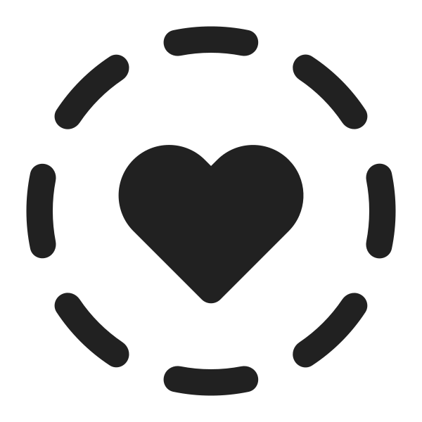 Ic Fluent Heart Circle Hint 16 Filled