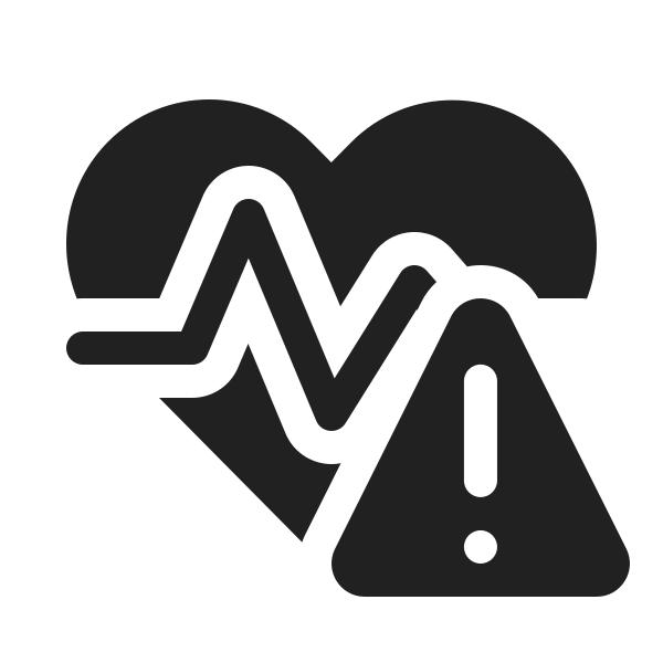 Ic Fluent Heart Pulse Warning 20 Filled