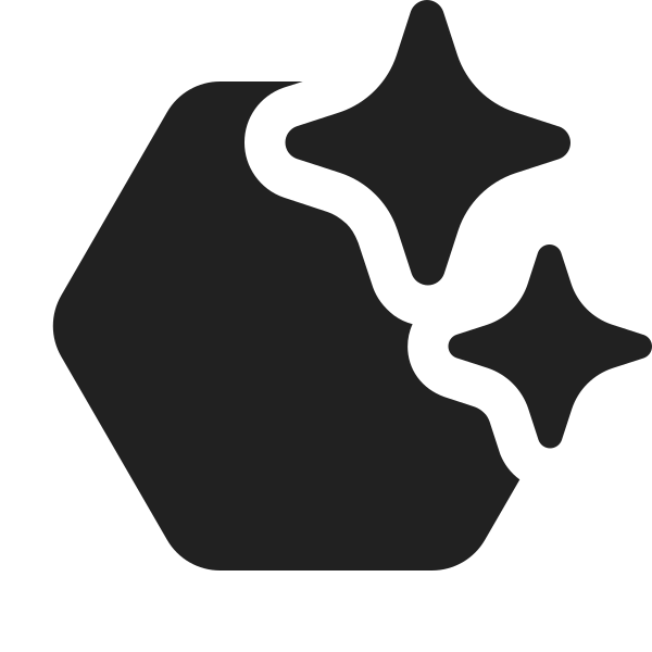 Ic Fluent Hexagon Sparkle 16 Filled