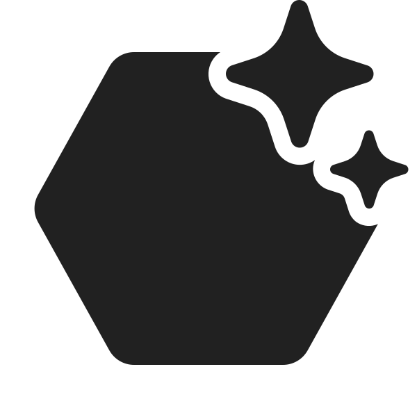 Ic Fluent Hexagon Sparkle 48 Filled