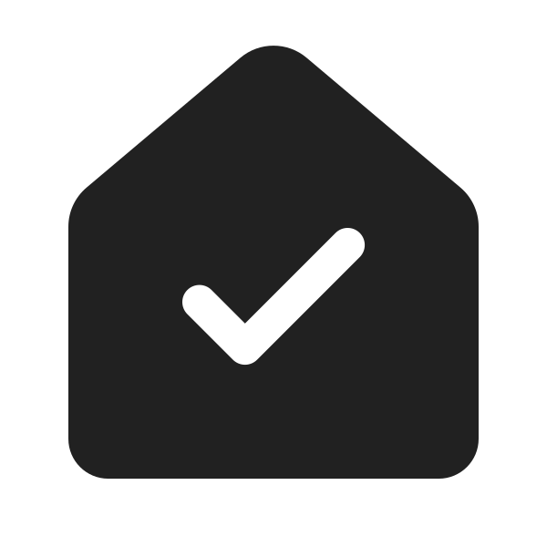 Ic Fluent Home Checkmark 24 Filled