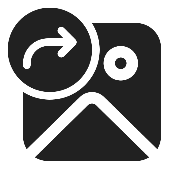 Ic Fluent Image Arrow Back 24 Filled