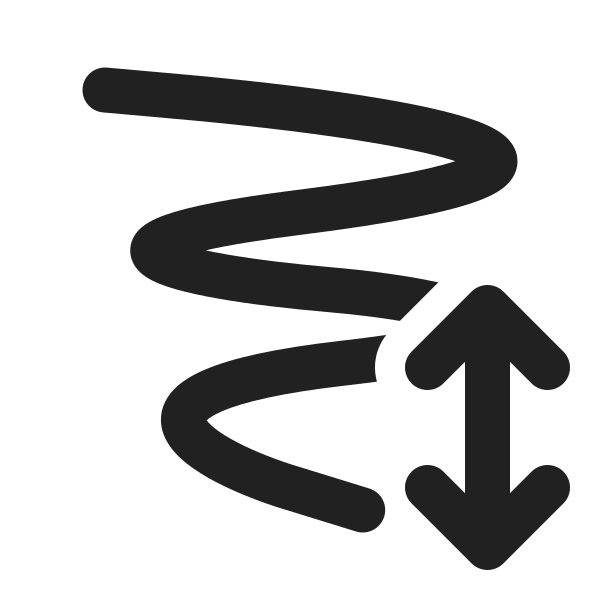 Ic Fluent Ink Stroke Arrow Up Down 20 Filled
