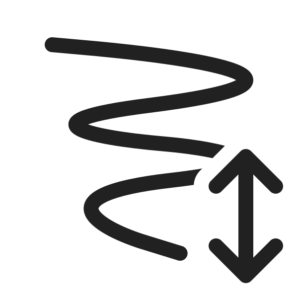 Ic Fluent Ink Stroke Arrow Up Down 20 Regular