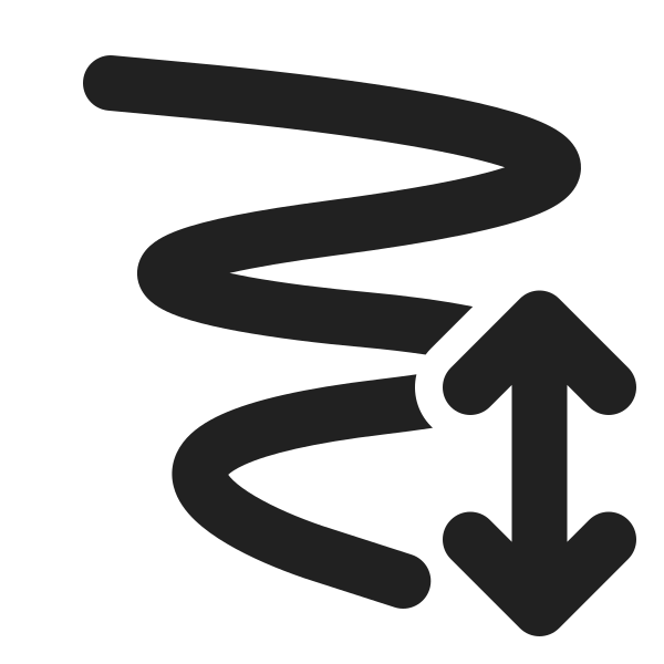 Ic Fluent Ink Stroke Arrow Up Down 24 Filled