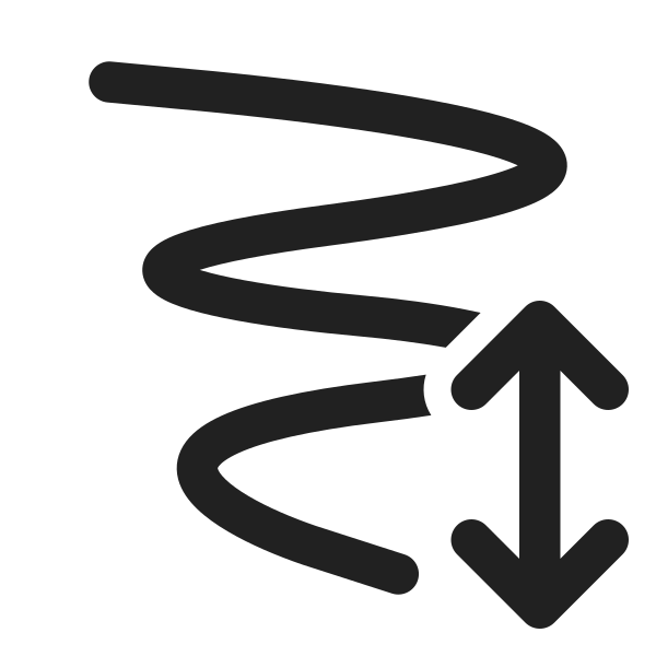 Ic Fluent Ink Stroke Arrow Up Down 24 Regular