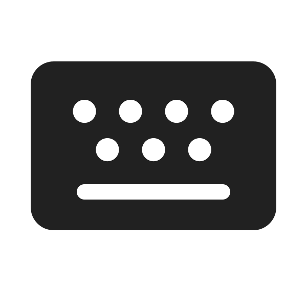 Ic Fluent Keyboard 20 Filled