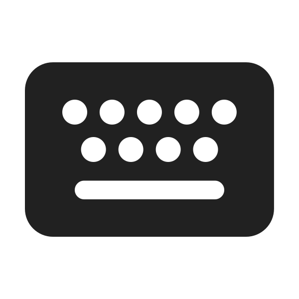 Ic Fluent Keyboard 24 Filled