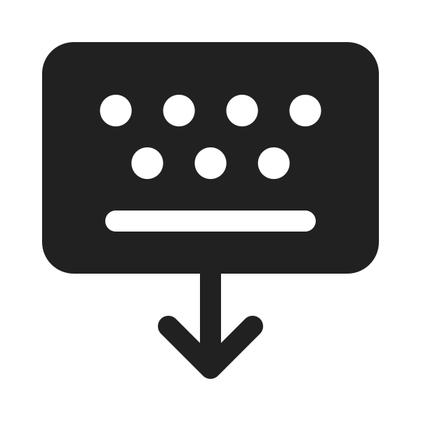 Ic Fluent Keyboard Dock 20 Filled