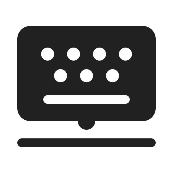 Ic Fluent Keyboard Layout Float 20 Filled