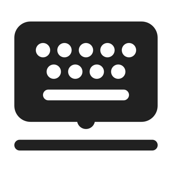 Ic Fluent Keyboard Layout Float 24 Filled