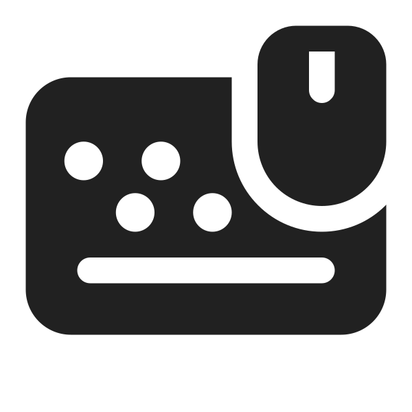 Ic Fluent Keyboard Mouse 16 Filled