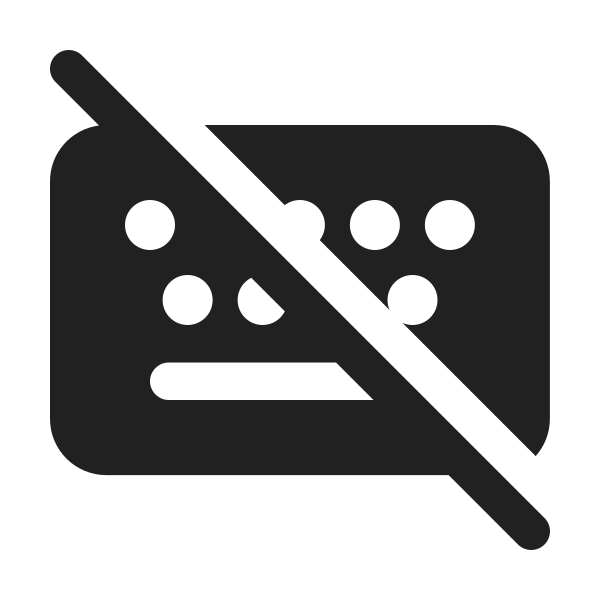 Ic Fluent Keyboard Off 24 Filled