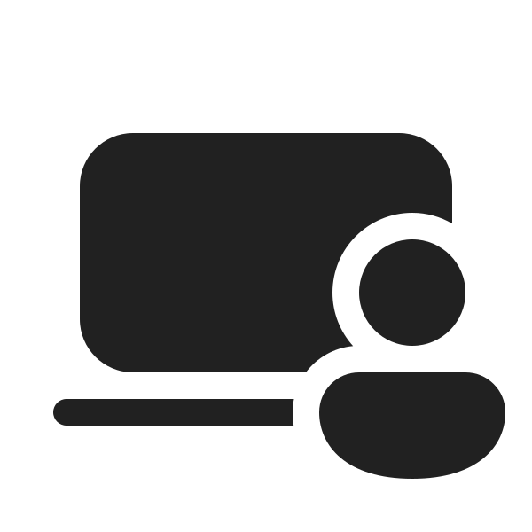 Ic Fluent Laptop Person 20 Filled