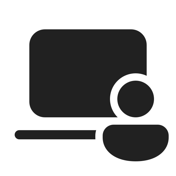 Ic Fluent Laptop Person 48 Filled