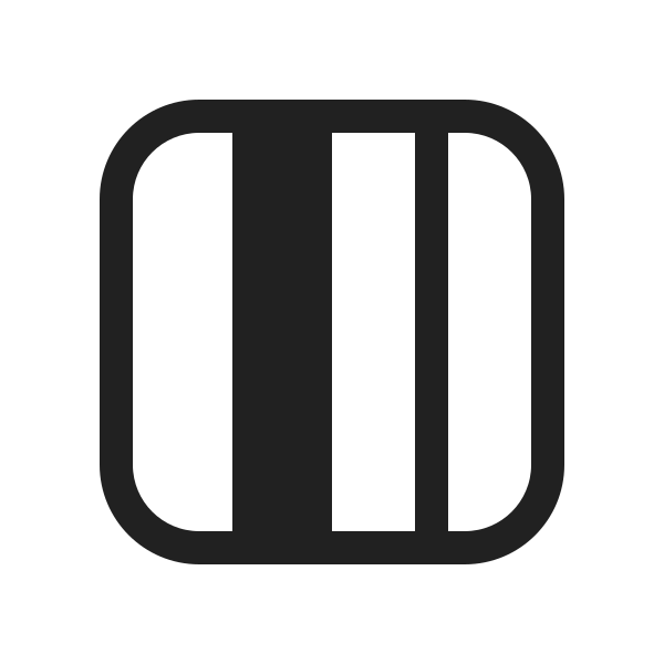Ic Fluent Layout Column Four Focus Center Left 20 Filled