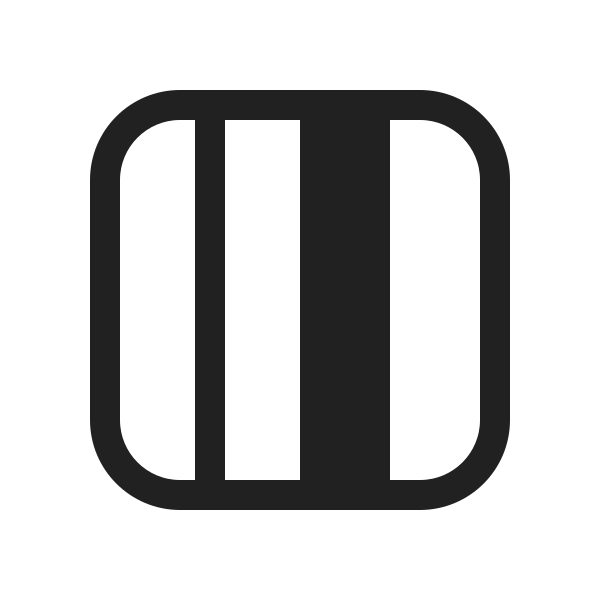 Ic Fluent Layout Column Four Focus Center Right 20 Filled