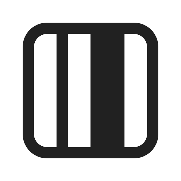 Ic Fluent Layout Column Four Focus Center Right 24 Filled