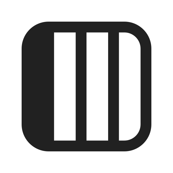 Ic Fluent Layout Column Four Focus Left 16 Filled