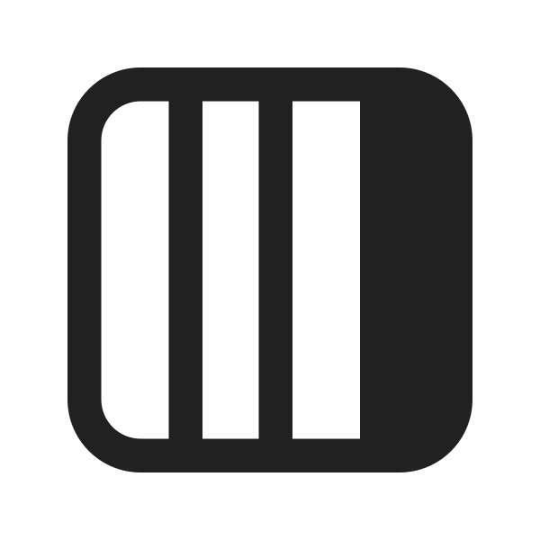 Ic Fluent Layout Column Four Focus Right 24 Filled
