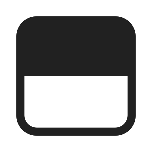 Ic Fluent Layout Row Two Focus Top 28 Filled