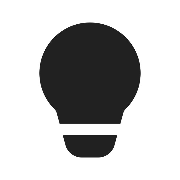 Ic Fluent Lightbulb 16 Filled